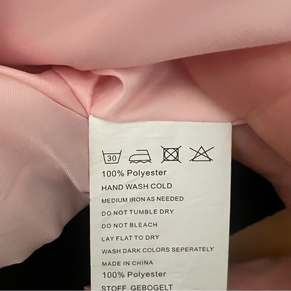 Women’s Pink Bomber Jacket Size Large - Picture 7 of 7